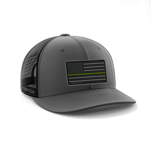 SNAPBACK CHARCOAL / BLACK - GREEN LINE PATCH