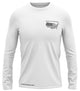 NEVER FORGET LONG SLEEVE: DRY-FIT: WHITE